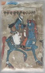 Princess on a blue horse: Dunkar cave1 (60K)   