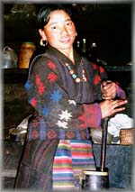 making tea - Tibetan style