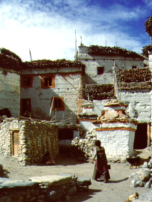  Tangbe village: Mustang