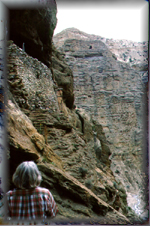 cliffs at Ryangbyang,  Mustang