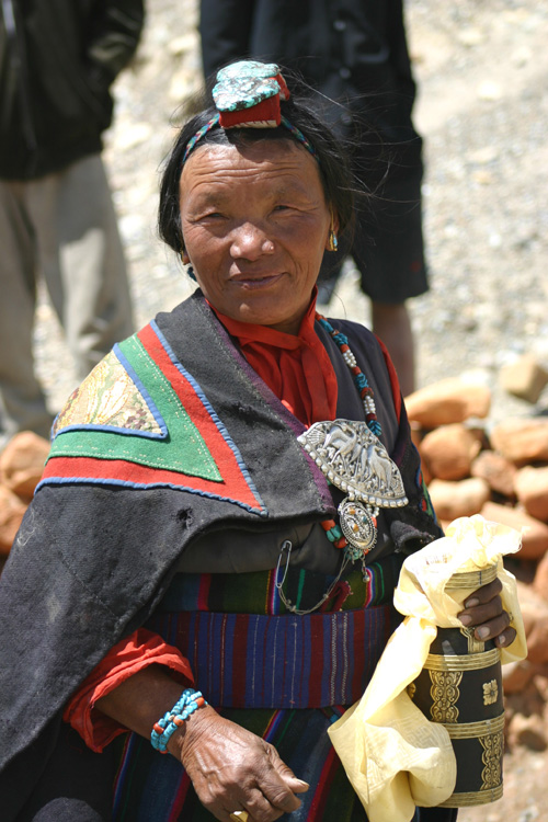 decorated chung bottle, Upper Mustang, Nepal
