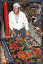 tibetan carpet, Tsarang, Upper Mustang, Nepal