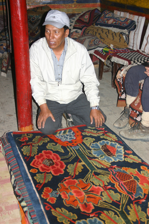 Tibetan carpet, Lower Mustang, Nepal