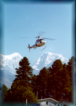 Helicopter: near Paphlu airport