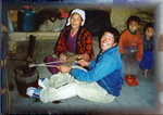 Churning milk: Pangkongma village