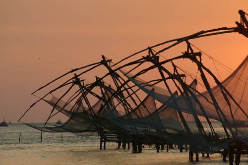 dip-nets, Kochi, South India