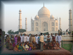 tourists at the Taj